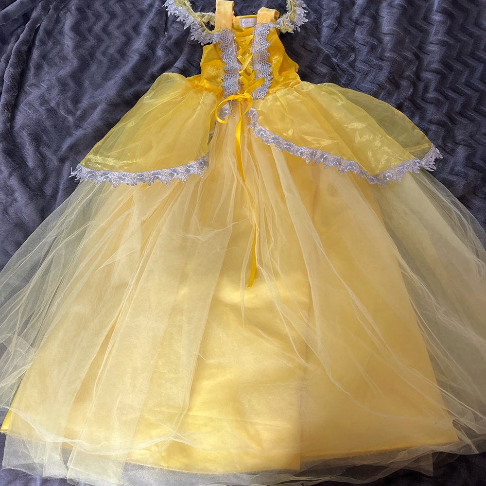 Trish Scully Yellow Princess Dress Sz 8